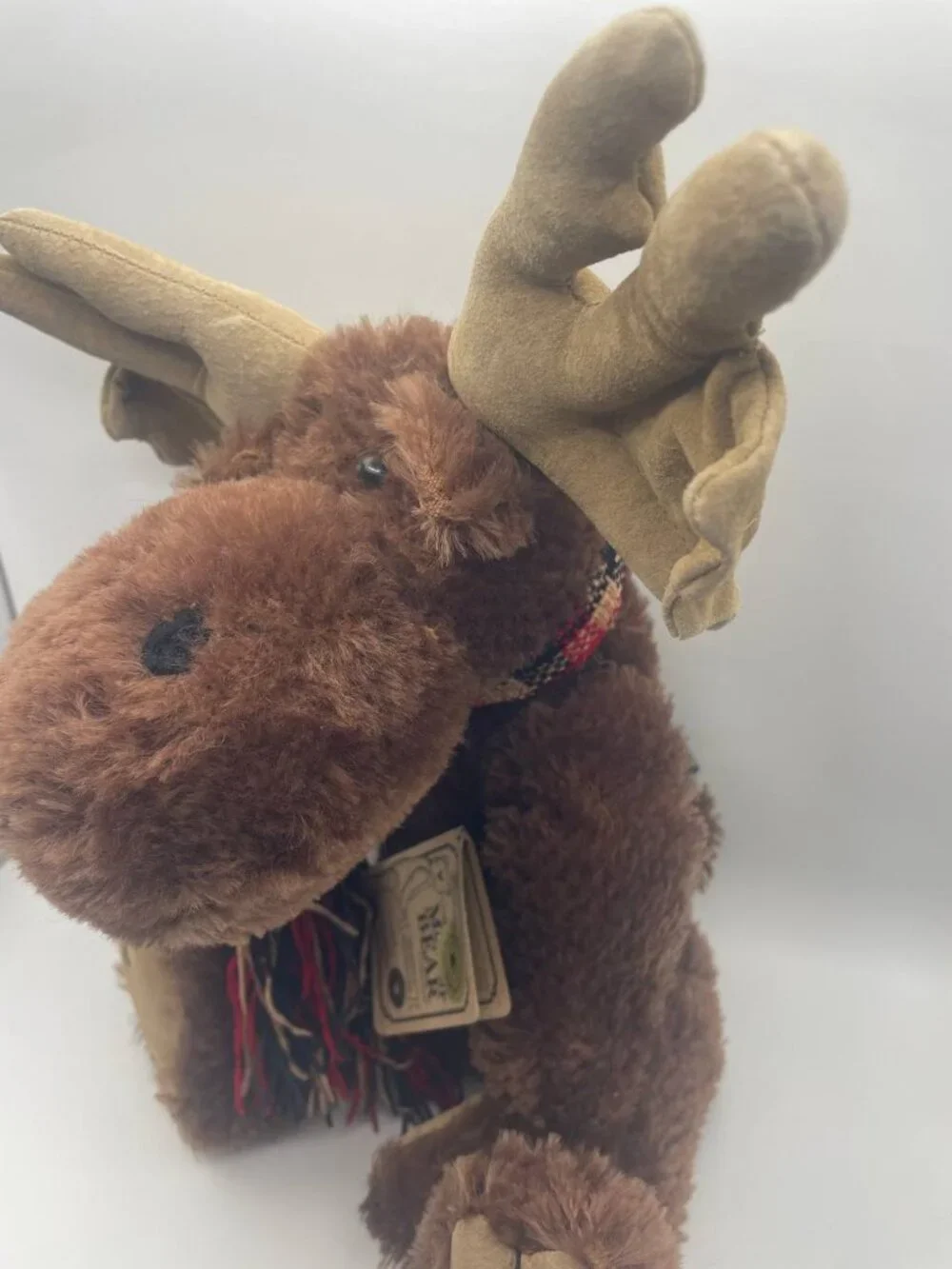 Retired Mohair Milhous Moosington Plush Moose - the Boyd collection limited